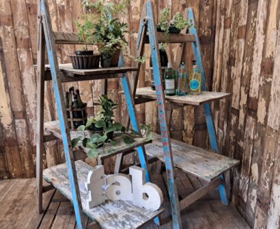wooden trestle stands garden furniture decorative storage