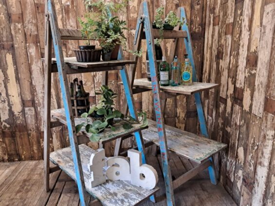 wooden trestle stands garden furniture decorative storage