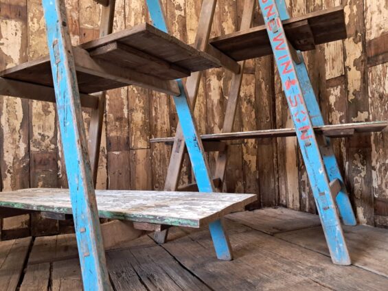 wooden trestle stands garden furniture decorative storage