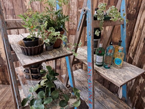wooden trestle stands garden furniture decorative storage