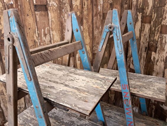 wooden trestle stands garden furniture decorative storage
