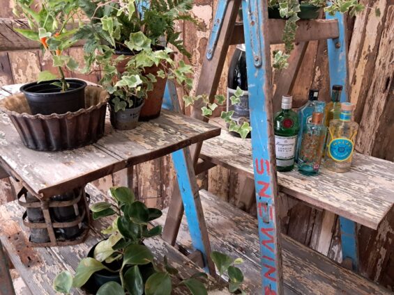 wooden trestle stands garden furniture decorative storage