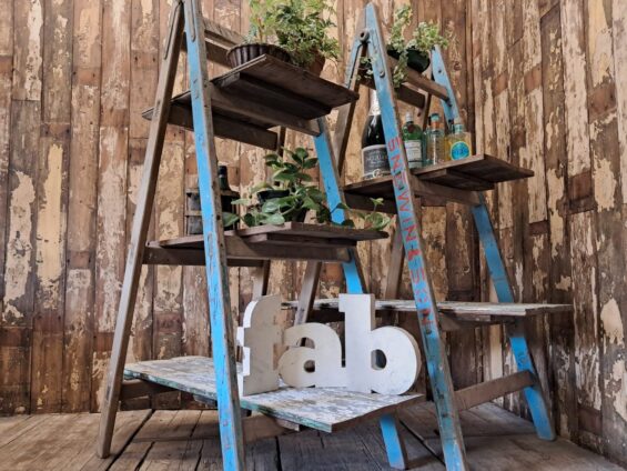 wooden trestle stands garden furniture decorative storage