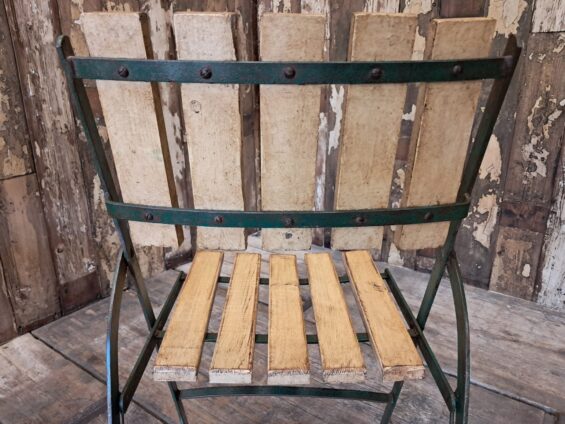 wood metal folding bistro chairs garden furniture occasional chairs