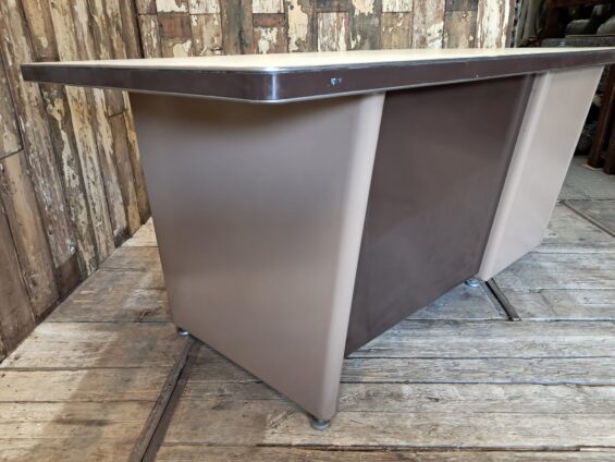 metal vinyl one pedestal desk furniture tables industrial