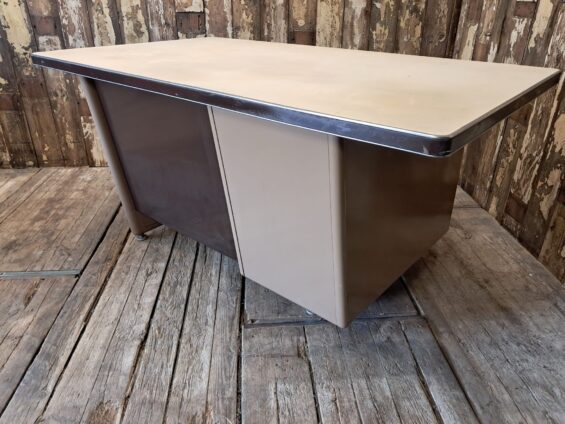 metal vinyl one pedestal desk furniture tables industrial