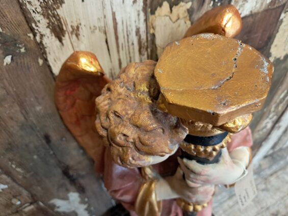 painted church angel statue decorative artefact