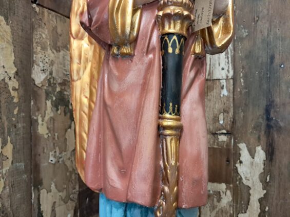 painted church angel statue decorative artefact