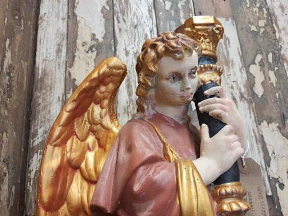 painted church angel statue decorative artefact