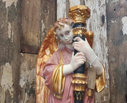 painted church angel statue decorative artefact