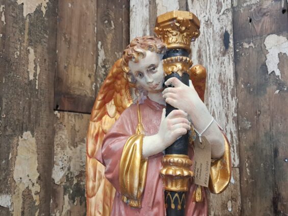 painted church angel statue decorative artefact