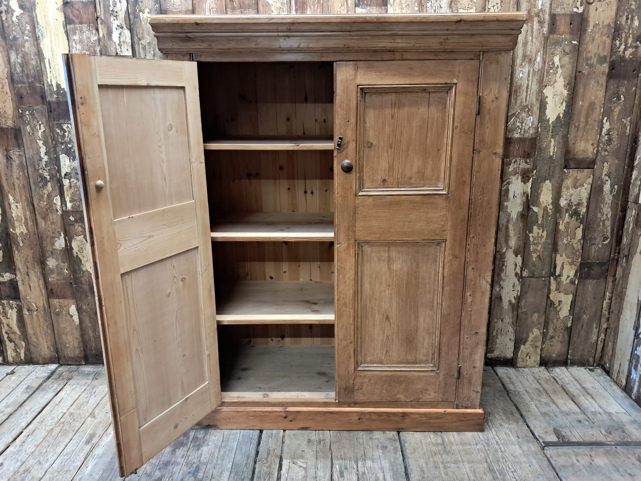 wooden shelved pantry cupboard furniture cupboards & cabinets
