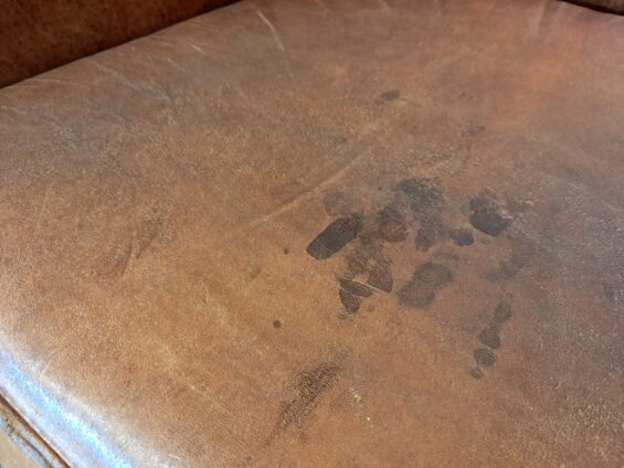 vintage leather club chair seating armchairs