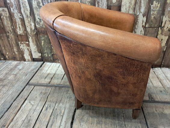 vintage leather club chair seating armchairs