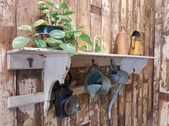 wooden painted kitchen shelf decorative homewares storage