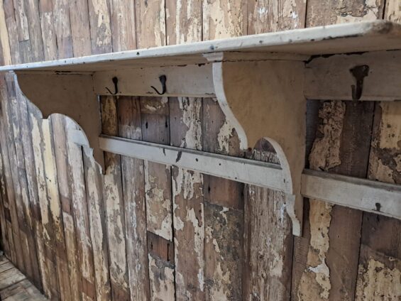 wooden painted kitchen shelf decorative homewares storage