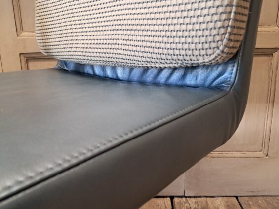 chrome leather and fabric cantilever office chair seating occasional chairs