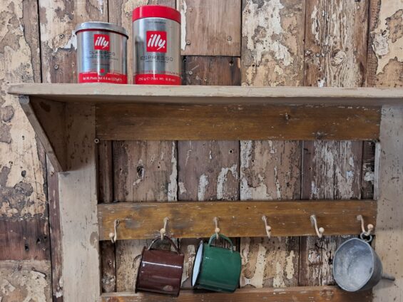 painted cup storage rack storage homewares