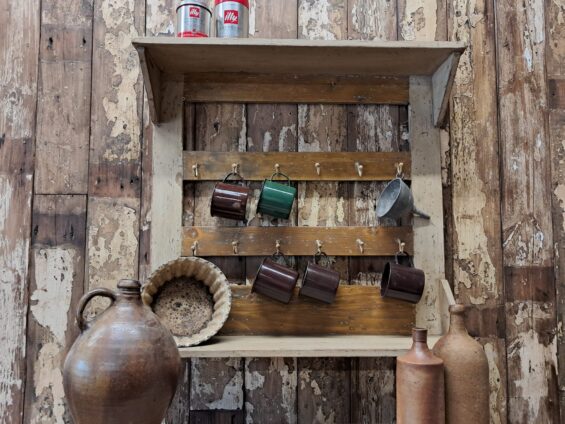 painted cup storage rack storage homewares