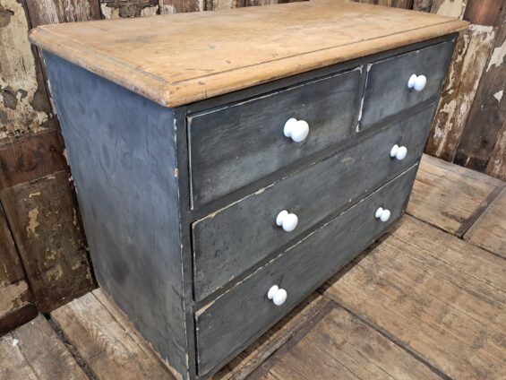 painted pine and oak 2 over 2 chest of drawers furniture drawers