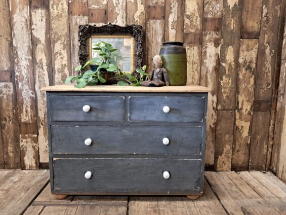 painted pine and oak 2 over 2 chest of drawers furniture drawers