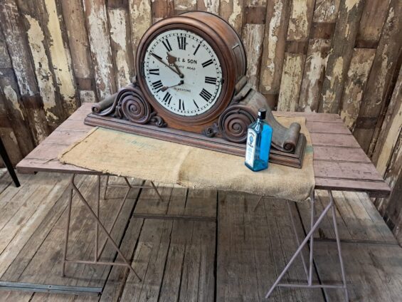 mahogany double sided clock decorative clocks homewares