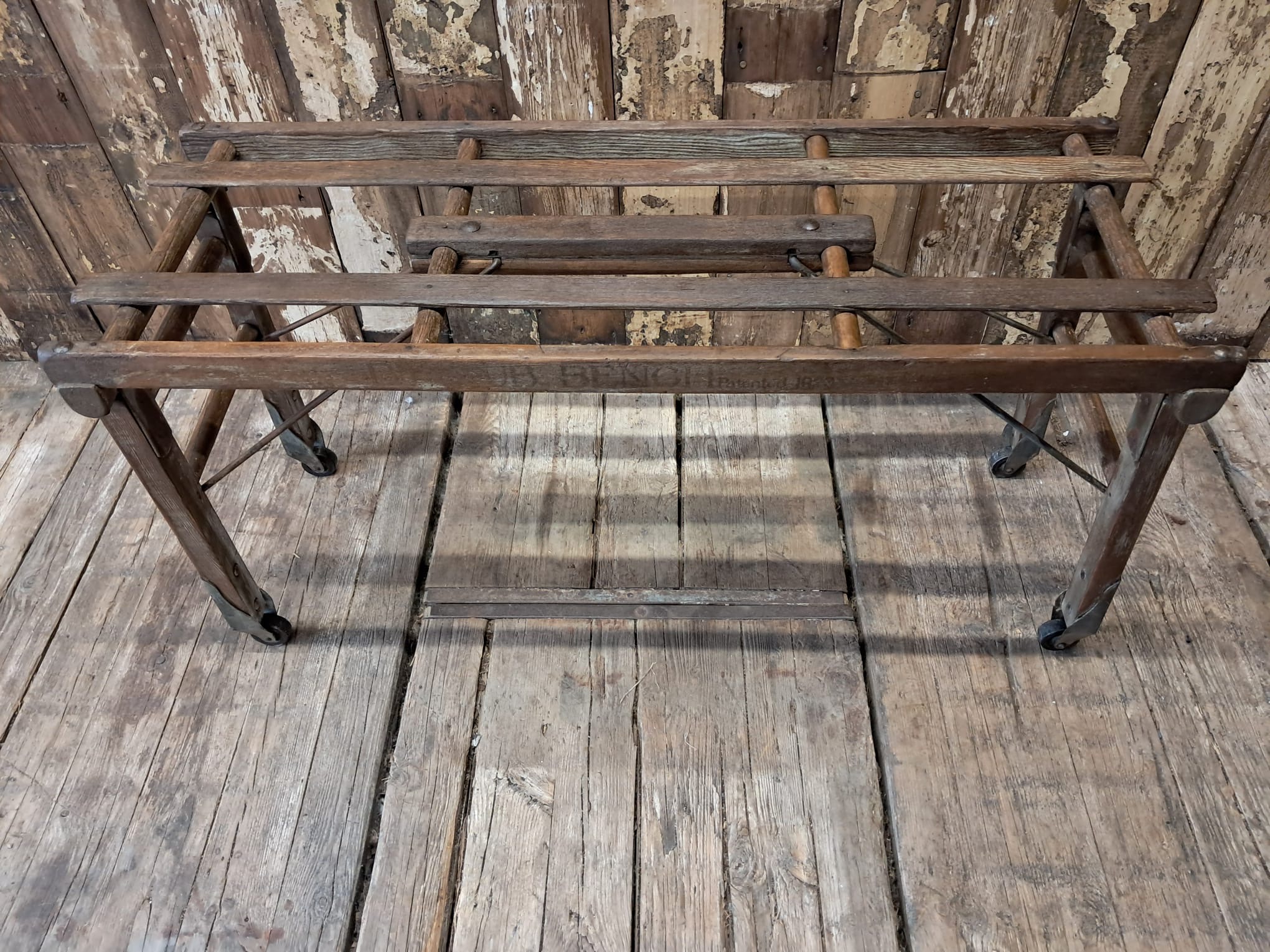 wooden folding wash tub stand bench storage furniture decorative homewares