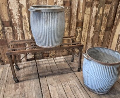 wooden folding wash tub stand bench storage furniture decorative homewares