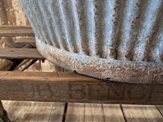 wooden folding wash tub stand bench storage furniture decorative homewares