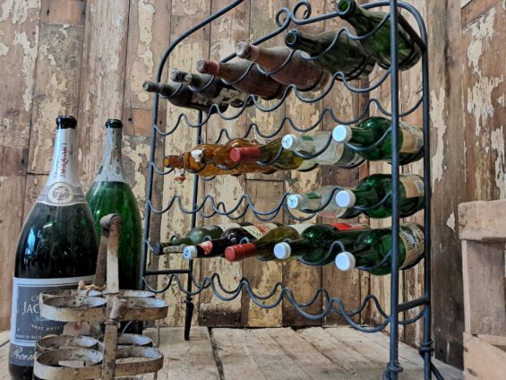 steel wine rack decorative homewares