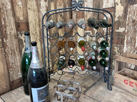 steel wine rack decorative homewares