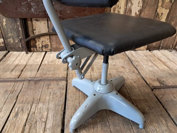 steel tanker style factory chair seating industrial