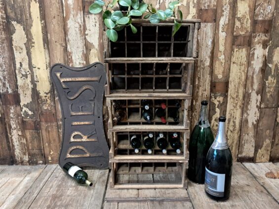 wooden bottle crates decorative homewares