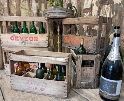 wooden bottle crates decorative homewares