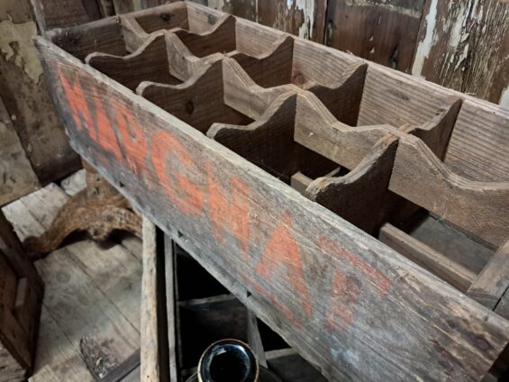 wooden bottle crates decorative homewares