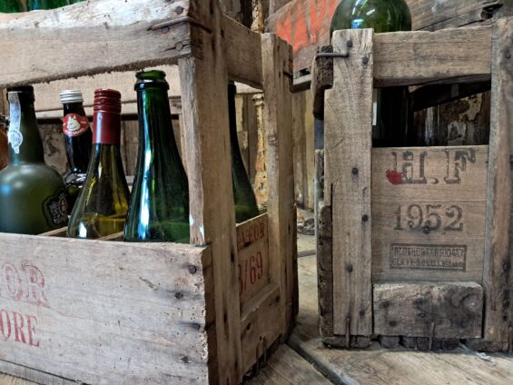 wooden bottle crates decorative homewares