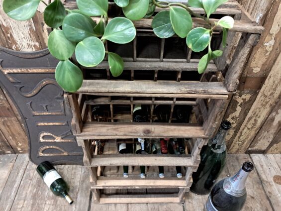 wooden bottle crates decorative homewares