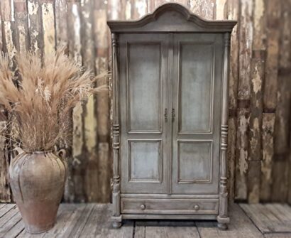 painted wooden shelved cupboard furniture cupboards and cabinets