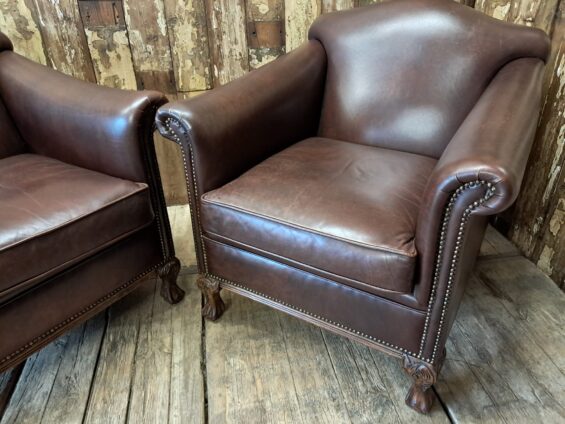 lambs leather club chairs seating armchairs