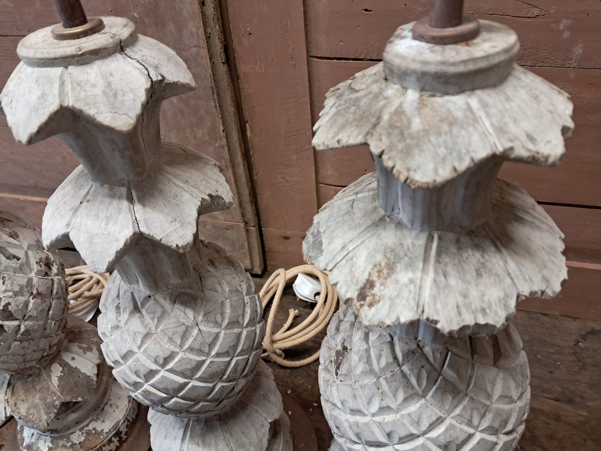 wooden carved lamp lighting bespoke