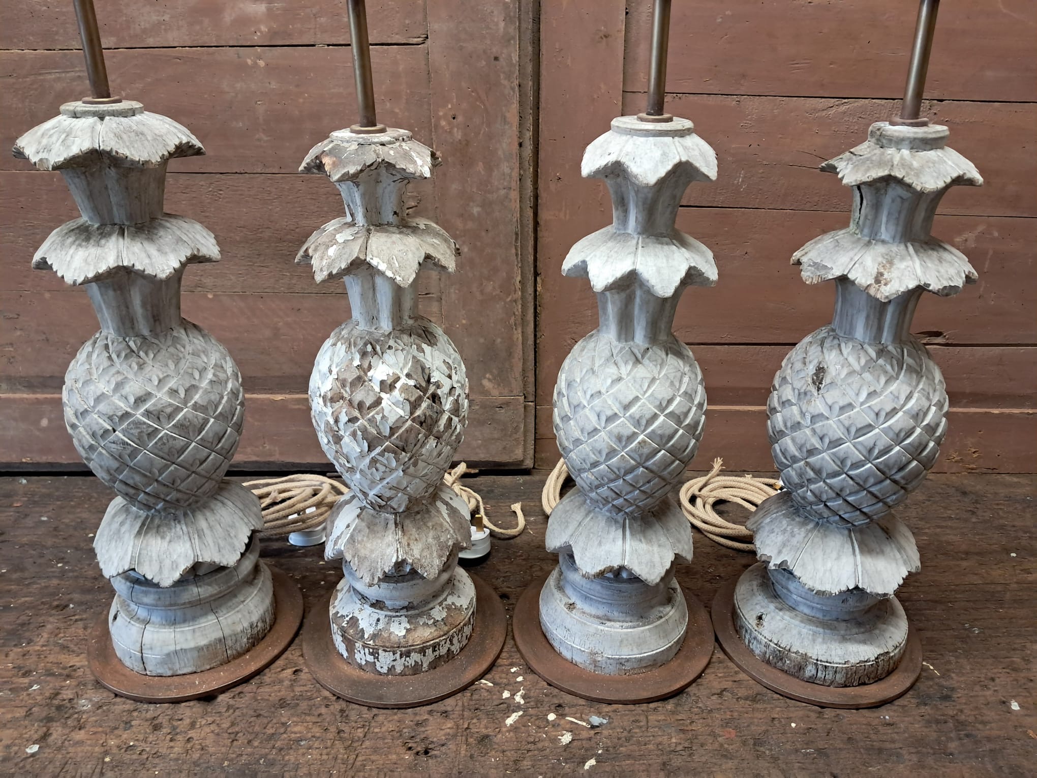 wooden carved lamp lighting bespoke