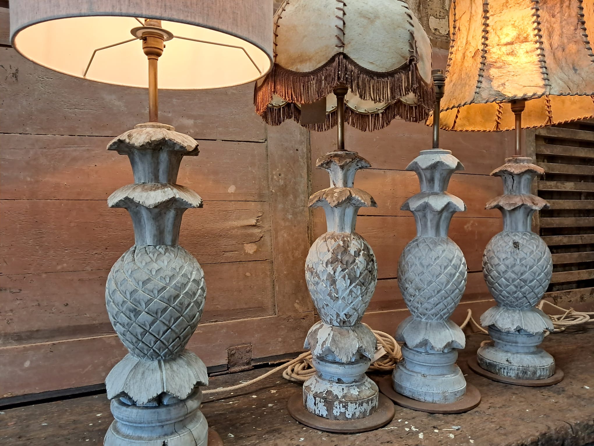 wooden carved lamp lighting bespoke