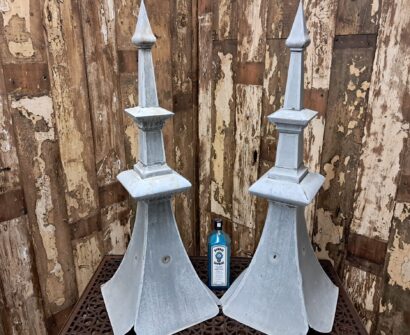 finials rustic zinc decorative garden homewares