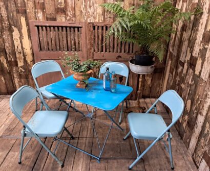 painted metal folding bistro table garden furniture tables