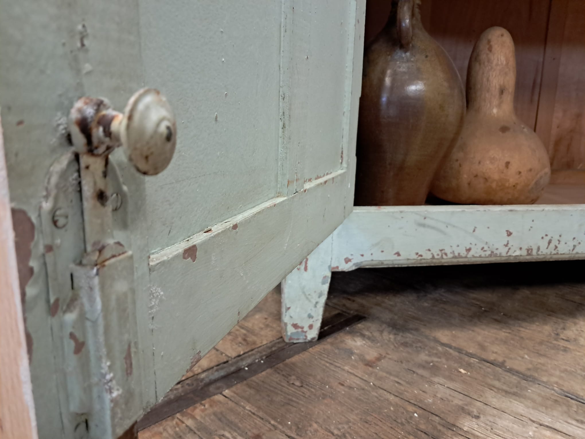 painted wooden shelved pantry cupboard furniture cupboards & cabinets