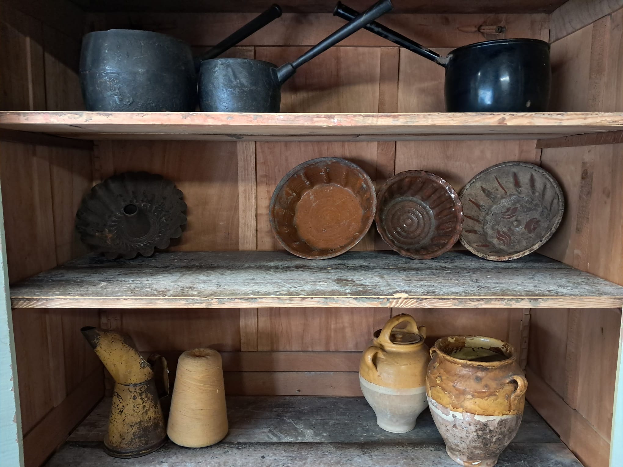 painted wooden shelved pantry cupboard furniture cupboards & cabinets