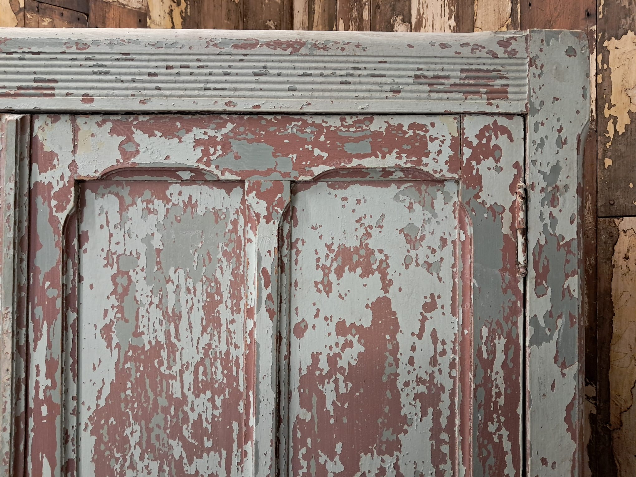 painted wooden shelved pantry cupboard furniture cupboards & cabinets