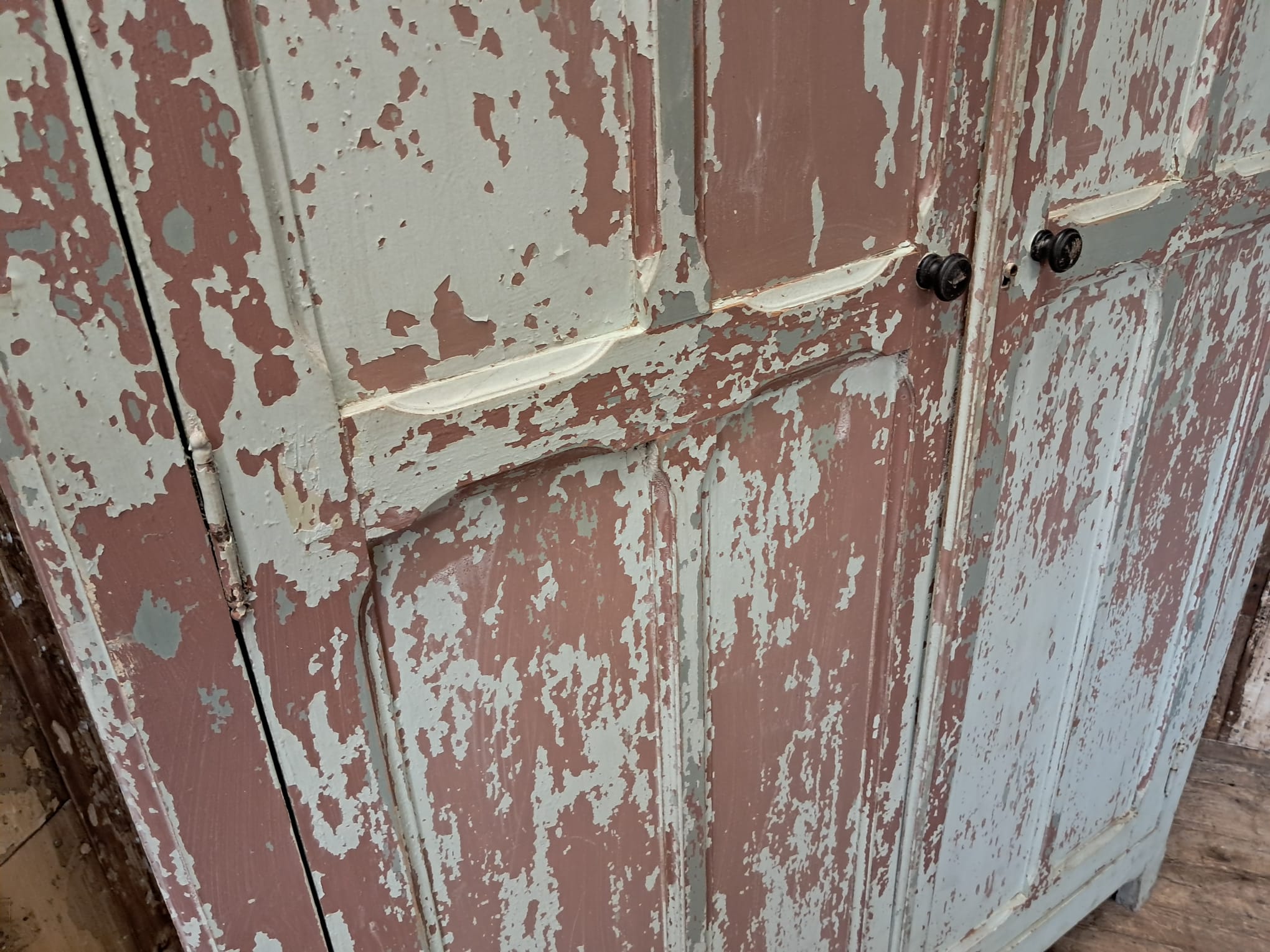 painted wooden shelved pantry cupboard furniture cupboards & cabinets