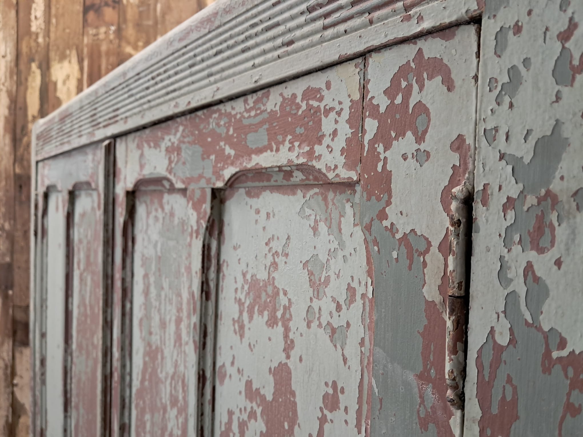 painted wooden shelved pantry cupboard furniture cupboards & cabinets