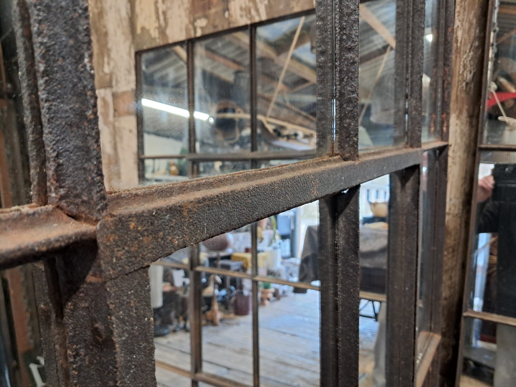 steel straight edge window mirror mirrors garden